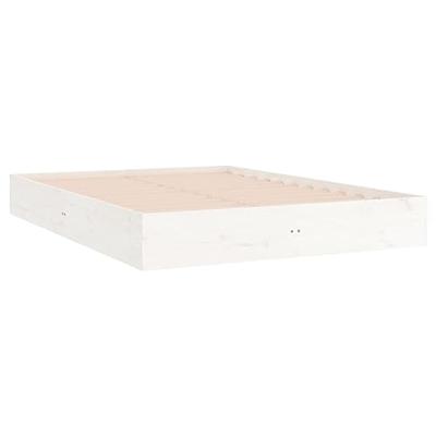 Bedframe massief hout wit 120x200 cm - thumbnail