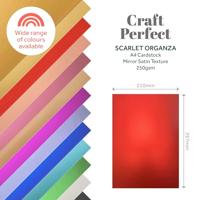 Tonic Studios • mirror card satin a4 x5 scarlet organza - thumbnail