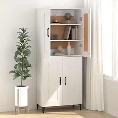Dressoir 69,5x34x90 cm bewerkt hout wit