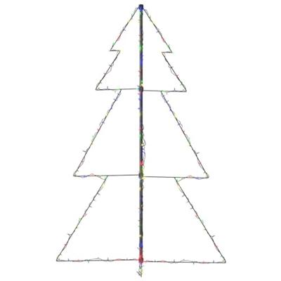 VidaXL Kegelkerstboom 200 led's binnen en buiten 98x150 cm