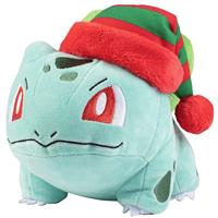 Pokemon Pluche - Bulbasaur with Christmas Hat - thumbnail