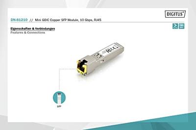 Digitus DN-81210 netwerk transceiver module Koper 10000 Mbit/s SFP - thumbnail