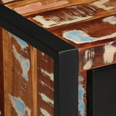 Dressoir 55x35x70 cm massief gerecycled hout meerkleurig