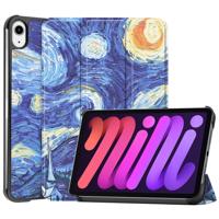 3-Vouw sleepcover hoes - iPad Mini 6 (2021) - Van Gogh Sterrennacht - thumbnail