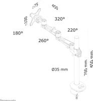 Neomounts fpma-d935g lcd bureausteun - thumbnail