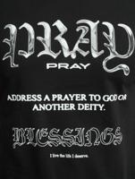 Mister Tee / t-shirt Pray Variation in zwart - thumbnail