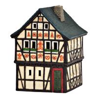 Lichthaus Lebkuchenhuis in Königswinter van porselein, Kleurrijk (B/H/D) 12x17x12cm - thumbnail