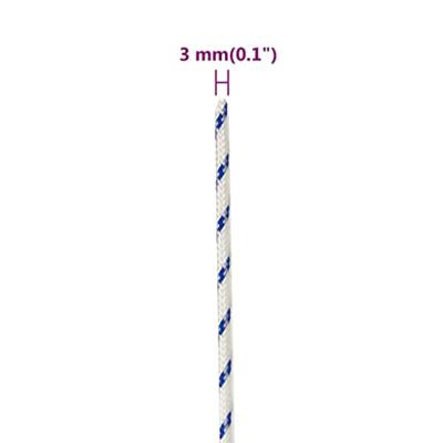 VidaXL Boot touw 3 mm 25 m polypropyleen wit