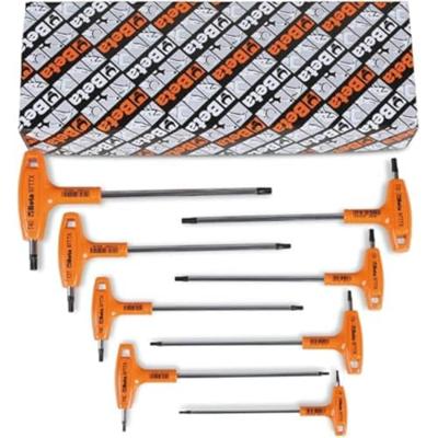 Beta 8-delig set haakse stiftsleutels met kracht handgreep en Torx® profiel (art.97TTX) 97TTX/S8 - 000970808