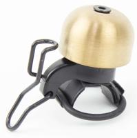 Fietsbel Widek paperclip XXL - goud/zwart - thumbnail