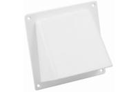 Kaprooster met klep - aansluiting Ø 100-125 mm - wit - thumbnail