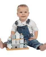 Label Label Stapelhuis blauw - thumbnail