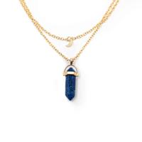 Edelsteen Hanger Lapis Lazuli Dubbeleinder - thumbnail