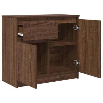 Dressoir met lade 71x35x65 cm spaanplaat bruin eikenkleurig Dressoir met lade 71x35x65 cm spaanplaat bruin eikenkleurig