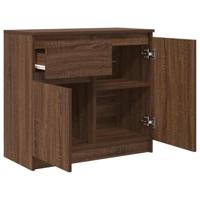 Dressoir met lade 71x35x65 cm spaanplaat bruin eikenkleurig - thumbnail