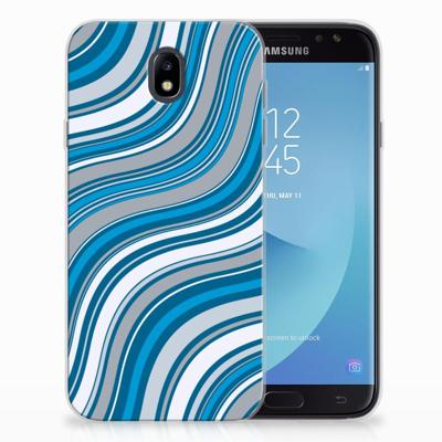 Samsung Galaxy J7 2017 | J7 Pro | TPU bumper | Waves Blue Samsung Galaxy J7 2017 | J7 Pro | TPU bumper | Waves Blue