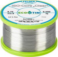 Felder ISO-Core Clear Sn100Ni+ Soldeertin Spoel Sn99,25Cu0,7Ni0,05 0.500 kg 0.75 mm - thumbnail