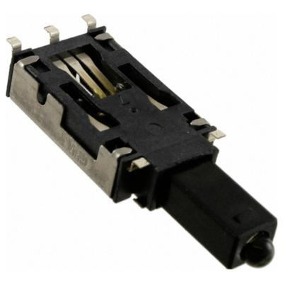 C & K Switches ELUMEESAQ7C22 Drukschakelaar 50 V/DC 250 mA 1x aan/aan Blauw 1 stuk(s) Tape