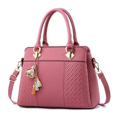 Mode vrouwen kwast PU lederen borduurwerk Cross Body Tas schoudertas eenvoudige stijl hand tassen (roze) Mode vrouwen kwast PU lederen borduurwerk Cross Body Tas schoudertas eenvoudige stijl hand tassen (roze)