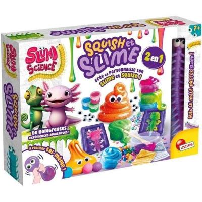 Squish en slijm - Wetenschappelijke kit - SLUMI SCIENCE - Diverse onderdelen, geïllustreerde recepten