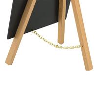 Securit tafelkrijtbord mini driepoot, beuk - thumbnail