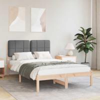 Bedframe met Gevoerd Hoofdgedeelte Donkergrijs 120 x 190 cm - thumbnail