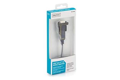 Digitus DA-70166 1m USB-C D-Sub Mannelijk Mannelijk Zwart USB-kabel