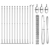 Weidehekwerk Zilver 25 x 1.4 m Gegalvaniseerd staal - thumbnail