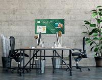 Sigel SI-GL371 Glasmagneetbord Artverum Palm Leaf 91x46 cm Groen - thumbnail