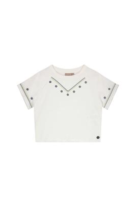 Like Flo zomer sweater meisjes teens - off wit - cropped - Dazy