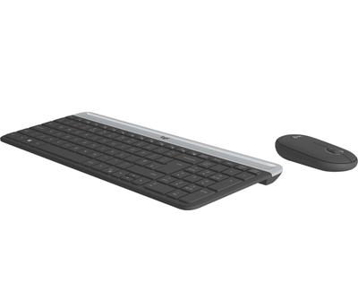 Toetsenbord en muis Logitech 920-009198 Zwart Staal Qwerty Spaans QWERTY