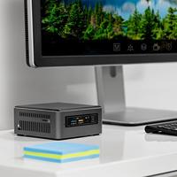 Intel NUC NUC7i3BNHXF 7th gen Intel® Core i3 i3-7100U 4 GB DDR4-SDRAM 1000 GB HDD Nettop Black, Grey Mini PC Windows 10 Home - Intel NUC NUC7i3BNHXF, 2.4 GHz, 7th gen Intel® Core i3, i3-7100U, - thumbnail