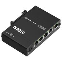 Teltonika TSW010 DIN Rain Switch 5 x Fast Ethernet (10/100) Power over Ethernet (PoE) Zwart - thumbnail