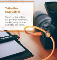 Tether Tools USB-kabel USB-mini-B stekker, USB-A stekker 4.60 m Oranje CU8015-ORG - thumbnail