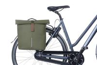 Basil Dubbele fietstas city mik 28 - 32 liter - moss green - thumbnail