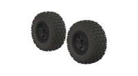 Arrma - Fortress SC Tire Set Glued Black (2) (AR550042) - thumbnail
