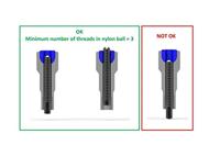 Alpina spaaknippel met ronde kop 14g/15.0mm/4/fg 2.3 abs/messing zwart (144 stuks) - thumbnail