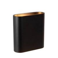 Lucide ATILA - Wandlamp Binnen/Buiten - LED Dimb. - 2x5W 2700K - IP54 - Zwart - thumbnail