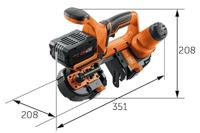 Fein ABAS 18-63 AS Accu Bandzaag ProCORE 18V AMPShare 8.0Ah in L-Boxx - 71350162000 - thumbnail