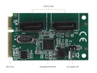 DeLOCK Mini PCIe Converter naar 2xSATA met RAID - thumbnail