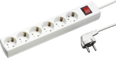 Martin Kaiser contactdoos - 1033 - 6 aansluitingen - 5 m - wit - 1033ZL5-15W/KWS