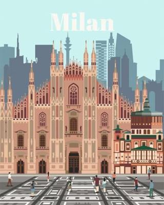 Ravensburger creart schilderen op nummer - colorful milan Ravensburger creart schilderen op nummer - colorful milan