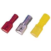 Intercable 183550 Platte stekker (female) Insteekbreedte: 6.3 mm Insteekdikte: 0.8 mm Volledig geïsoleerd Rood 1 stuk(s) - thumbnail