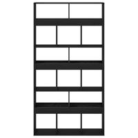 Boekenkast 2 pcs Zwart Eiken 100 x 33 x 93.75 cm Bewerkt hout - thumbnail