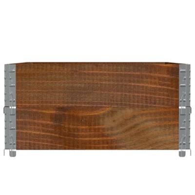 VidaXL Palletopzetranden 2 st 120x80 cm massief grenenhout bruin