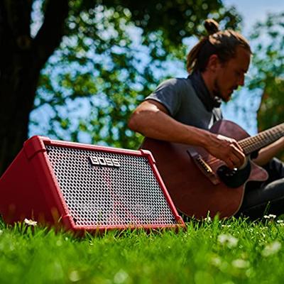 Boss CUBE-ST2-R Cube Street II Red mobiele stereo versterker voor muziekinstrumenten en zang