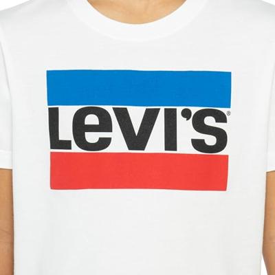 Jongens-T-shirt Sportswear met logo Levi's¨ wit