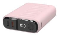 RealPower REALPOWER PB-10000 C Powerbank 10000 mAh USB PD USB-C (met Power Delivery) Roze Statusweergave - thumbnail