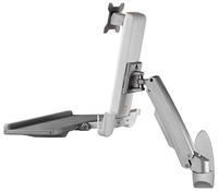 ICY BOX IB-MS600-W, Sit-Stand-Workstation mit Wandhalter für ein Monitor bis zu 24 Monitor-wandbeugel Aantal monteerbare displays: 1 Display(s) 25,4 cm (10) - - thumbnail