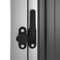 VidaXL Tuinschuur 88x89x161 cm gegalvaniseerd staal antracietkleurig - thumbnail